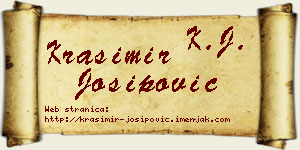 Krasimir Josipović vizit kartica